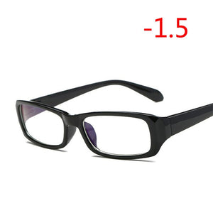Finished Myopia Glasses With Degree Women Men Short-sight Eyewear Black Blue Red Frame With Diopter Sighted Prescription Glasses