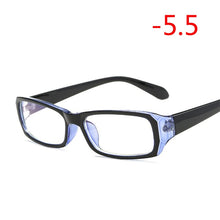 Carica l&#39;immagine nel visualizzatore di Gallery, Finished Myopia Glasses With Degree Women Men Short-sight Eyewear Black Blue Red Frame With Diopter Sighted Prescription Glasses