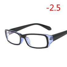 Carica l&#39;immagine nel visualizzatore di Gallery, Finished Myopia Glasses With Degree Women Men Short-sight Eyewear Black Blue Red Frame With Diopter Sighted Prescription Glasses