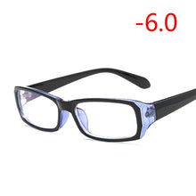 Carica l&#39;immagine nel visualizzatore di Gallery, Finished Myopia Glasses With Degree Women Men Short-sight Eyewear Black Blue Red Frame With Diopter Sighted Prescription Glasses