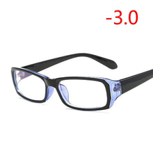 Carica l&#39;immagine nel visualizzatore di Gallery, Finished Myopia Glasses With Degree Women Men Short-sight Eyewear Black Blue Red Frame With Diopter Sighted Prescription Glasses