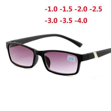 Finished Myopia Sunglasses For Unisex Purple Lens Student Nearsighted Eyeglasses Diopter -1.0 -1.5 -2.0 -2.5 -3.0 -3.5 -4.0