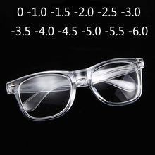 Load image into Gallery viewer, Finished Myopia glasses Transparent White Plastic Frame 2140 Eyewear Diopters 0 -0.5 -1 -1.5 -2 -2.5 -3 -3.5 -4 -4.5 -5 -5.5 -6