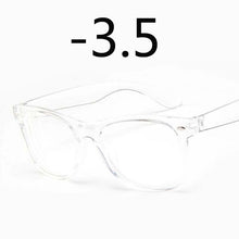 Load image into Gallery viewer, Finished Myopia glasses Transparent White Plastic Frame 2140 Eyewear Diopters 0 -0.5 -1 -1.5 -2 -2.5 -3 -3.5 -4 -4.5 -5 -5.5 -6