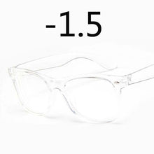 Load image into Gallery viewer, Finished Myopia glasses Transparent White Plastic Frame 2140 Eyewear Diopters 0 -0.5 -1 -1.5 -2 -2.5 -3 -3.5 -4 -4.5 -5 -5.5 -6