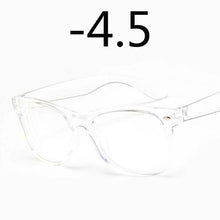 Load image into Gallery viewer, Finished Myopia glasses Transparent White Plastic Frame 2140 Eyewear Diopters 0 -0.5 -1 -1.5 -2 -2.5 -3 -3.5 -4 -4.5 -5 -5.5 -6
