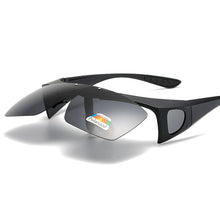 Load image into Gallery viewer, Fit Over Polarized Sunglasses Flip Up Lens for Men Women Sunglasses Wear Over Prescription Glasses Polarized Glasses Driving