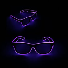 Load image into Gallery viewer, Flashing Luminous EL Wire Glasses Glow Party Supplies Apparel Accessories Neon Light Sunglasses For Nightclub Dance