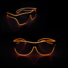Load image into Gallery viewer, Flashing Luminous EL Wire Glasses Glow Party Supplies Apparel Accessories Neon Light Sunglasses For Nightclub Dance
