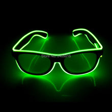 Load image into Gallery viewer, Flashing Luminous EL Wire Glasses Glow Party Supplies Apparel Accessories Neon Light Sunglasses For Nightclub Dance