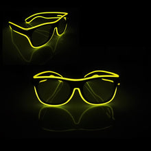 Load image into Gallery viewer, Flashing Luminous EL Wire Glasses Glow Party Supplies Apparel Accessories Neon Light Sunglasses For Nightclub Dance
