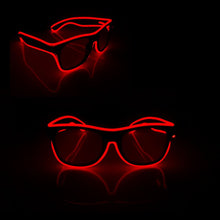 Load image into Gallery viewer, Flashing Luminous EL Wire Glasses Glow Party Supplies Apparel Accessories Neon Light Sunglasses For Nightclub Dance