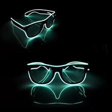 Load image into Gallery viewer, Flashing Luminous EL Wire Glasses Glow Party Supplies Apparel Accessories Neon Light Sunglasses For Nightclub Dance