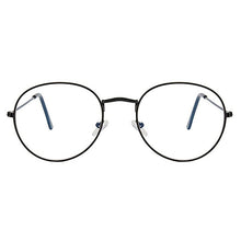 Load image into Gallery viewer, Flat Mirror Metal Eyewear Women Girls Solid Color Decorative Glasses Metal Round Spectacle Frame Fashion Retro Glasses Frame