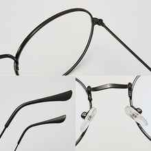Load image into Gallery viewer, Flat Mirror Metal Eyewear Women Girls Solid Color Decorative Glasses Metal Round Spectacle Frame Fashion Retro Glasses Frame
