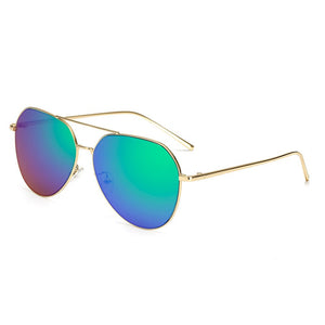 Flat Top Aviation Sunglasses Women UV400 Retro Brand Designer  Mirror Sun Glasses For Female Ladies Metal Frame Eyewear