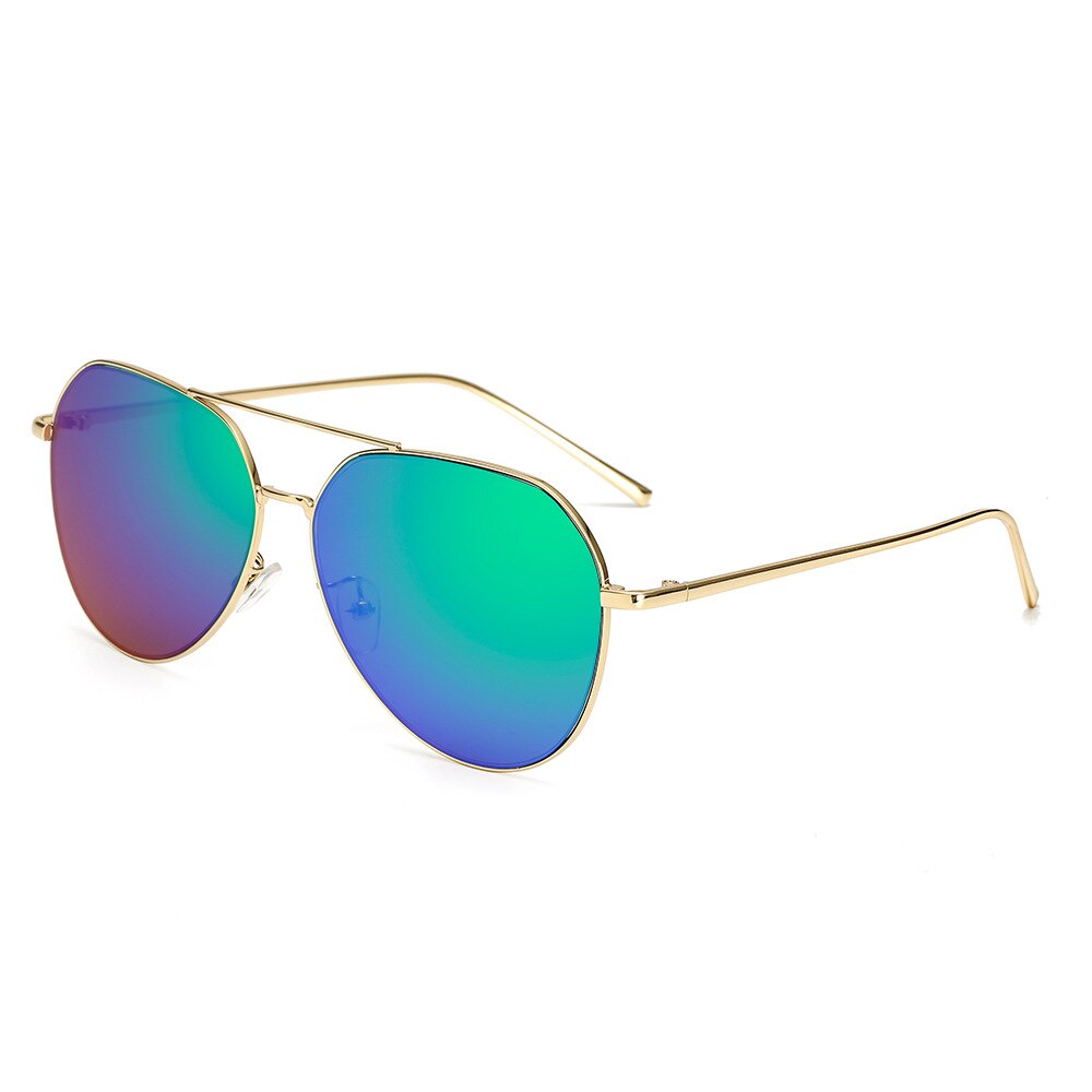 Flat Top Aviation Sunglasses Women UV400 Retro Brand Designer  Mirror Sun Glasses For Female Ladies Metal Frame Eyewear
