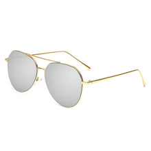 Load image into Gallery viewer, Flat Top Aviation Sunglasses Women UV400 Retro Brand Designer  Mirror Sun Glasses For Female Ladies Metal Frame Eyewear