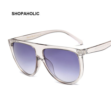 Flat Top Mirrored Sunglasses Women Brand Designer Shield Sun Glasses Female Vintage  Sunglasses Oculos De Sol Masculino
