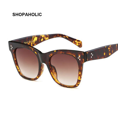 Flat Top Mirrored Sunglasses Women Brand Designer Vintage  Sun Glasses Female Cat Eye Sunglasses Oculos De Sol Masculino