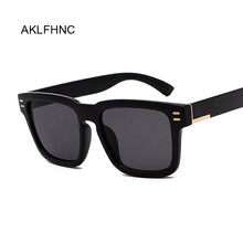 Load image into Gallery viewer, Flat Top Oversize Square Sunglasses Women Retro Gradient Sun Glasses Leopard Big Frame Vintage Eyewear UV400