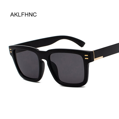 Occhiali da sole quadrati oversize con top piatto Occhiali da sole sfumati retrò da donna Occhiali vintage con montatura grande leopardata UV400 