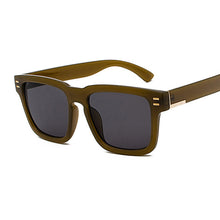 Load image into Gallery viewer, Flat Top Oversize Square Sunglasses Women Retro Gradient Sun Glasses Leopard Big Frame Vintage Eyewear UV400