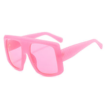 Load image into Gallery viewer, Flat Top Oversize Square Sunglasses Women Retro Gradient Sun Glasses Leopard Big Frame Vintage Sunglasses Eyewear UV400
