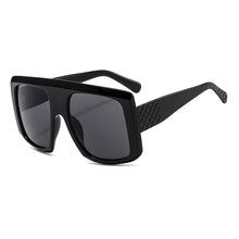 Load image into Gallery viewer, Flat Top Oversize Square Sunglasses Women Retro Gradient Sun Glasses Leopard Big Frame Vintage Sunglasses Eyewear UV400