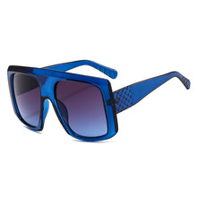 Load image into Gallery viewer, Flat Top Oversize Square Sunglasses Women Retro Gradient Sun Glasses Leopard Big Frame Vintage Sunglasses Eyewear UV400
