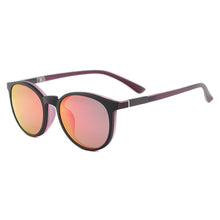 Load image into Gallery viewer, Flexible Plastic Women Round Retro Sun Glasses Polarized Clip On Sunglasses Driving Glasses For Prescription Lenses