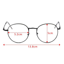 Load image into Gallery viewer, Flexible Portable Round -100~-40 Diopter Metal Myopia Glasses Reading Glasses Vision Care Eyeglasses