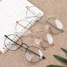 Load image into Gallery viewer, Flexible Portable Round -100~-40 Diopter Metal Myopia Glasses Reading Glasses Vision Care Eyeglasses