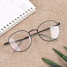 Load image into Gallery viewer, Flexible Portable Round -100~-40 Diopter Metal Myopia Glasses Reading Glasses Vision Care Eyeglasses