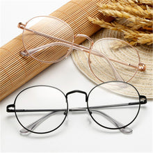 Load image into Gallery viewer, Flexible Portable Round -100~-40 Diopter Metal Myopia Glasses Reading Glasses Vision Care Eyeglasses