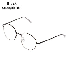 Load image into Gallery viewer, Flexible Portable Round -100~-40 Diopter Metal Myopia Glasses Reading Glasses Vision Care Eyeglasses