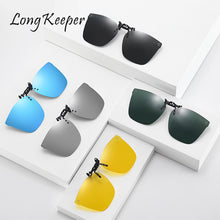 Load image into Gallery viewer, Flip Up Clip On Glasses Men Polarized Lens Photochromic Sunglasses Night Vision Mirrored Lens Driver Goggles Driving Glasses UV