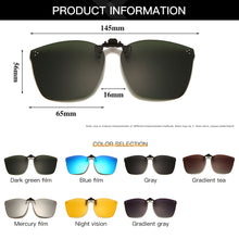 Load image into Gallery viewer, Flip Up Clip On Glasses Men Polarized Lens Photochromic Sunglasses Night Vision Mirrored Lens Driver Goggles Driving Glasses UV