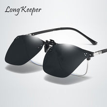 Load image into Gallery viewer, Flip Up Clip On Glasses Men Polarized Lens Photochromic Sunglasses Night Vision Mirrored Lens Driver Goggles Driving Glasses UV