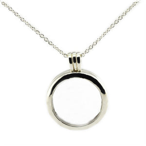 Floating Locket Chain Necklace Sterling Silver Jewelry Suitable for Any Neckline Women New DIY Wholesale Pendant Necklace
