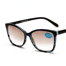 Load image into Gallery viewer, Floral Sun Reading Glasses Women Brown Lens Sunglasses Prebyopia Spectacles Eyeglasses Eyewear With Diopter +1.0to+4.0