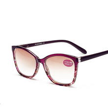 Load image into Gallery viewer, Floral Sun Reading Glasses Women Brown Lens Sunglasses Prebyopia Spectacles Eyeglasses Eyewear With Diopter +1.0to+4.0
