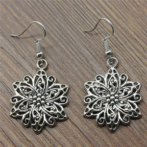 Flower Drop Earrings Fashion Flower Dangle Earrings Flower Earrings Female 2018 Fashion Drops Jewelry