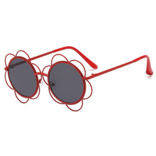 Load image into Gallery viewer, Flower Shape Children Sunglasses Round Lens Girls Sun Glasses For Kids UV400 Goggles Eye Frame Eyewear Vintage Gafas De Sol