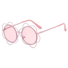 Load image into Gallery viewer, Flower Shape Children Sunglasses Round Lens Girls Sun Glasses For Kids UV400 Goggles Eye Frame Eyewear Vintage Gafas De Sol