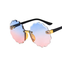 Load image into Gallery viewer, Flower Wave Round Sunglasses For Boys Girls Children Rimless Gradient Mirrors Eyewear Summer Cute Baby Kids Sun Glasses Shades