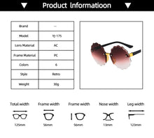 Load image into Gallery viewer, Flower Wave Round Sunglasses For Boys Girls Children Rimless Gradient Mirrors Eyewear Summer Cute Baby Kids Sun Glasses Shades
