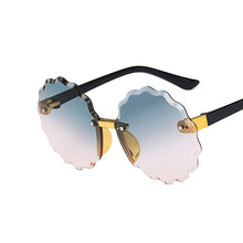 Load image into Gallery viewer, Flower Wave Round Sunglasses For Boys Girls Children Rimless Gradient Mirrors Eyewear Summer Cute Baby Kids Sun Glasses Shades