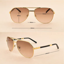 Load image into Gallery viewer, Folding Brand Sunglasses Men Designer Vintage sunglasses women Foldable Aviation Sun Glasses Progressive Driving UV400