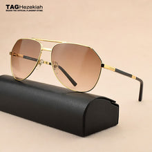 Load image into Gallery viewer, Folding Brand Sunglasses Men Designer Vintage sunglasses women Foldable Aviation Sun Glasses Progressive Driving UV400